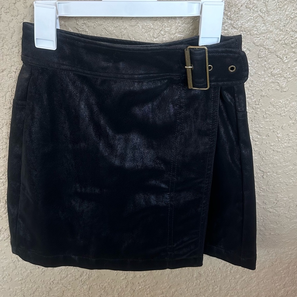 Leather skirt mini